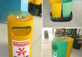 分類玻璃鋼垃圾桶，大受深圳沙井實驗學校用戶歡迎