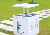 公園新寵彩繪四分類不銹鋼垃圾桶