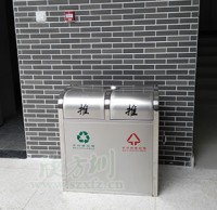 學校不銹鋼環保分類垃圾桶生產廠家