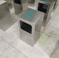 凱德公園1號(hào)采購欣方圳方形不銹鋼垃圾桶