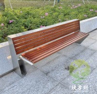室外小區公園庭院不銹鋼休閑座椅坐凳