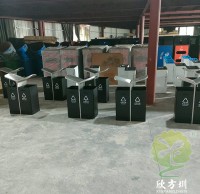 深圳海天學校噴粉分類垃圾桶案例