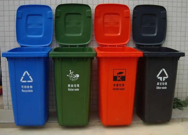 環保塑料分類垃圾桶