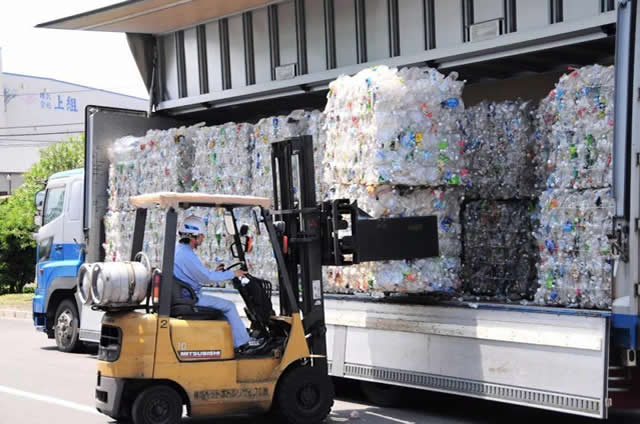 日本礦泉水瓶垃圾分類圖片